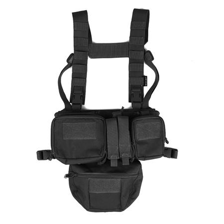 GILET DE CHASSE VIGILANT CHEST RIG COMPACT NOIR