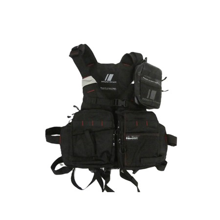 Gilet De Pêche Major Craft Life Vest - Noir-Rouge