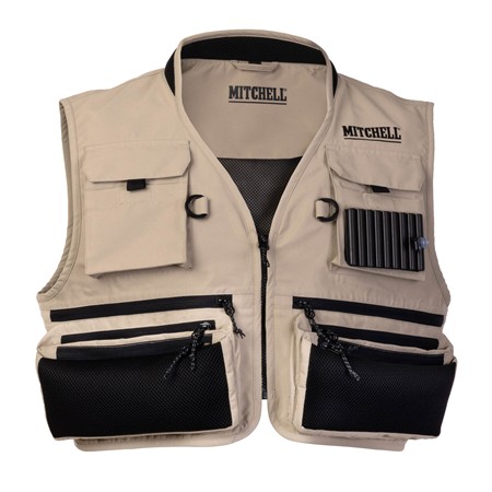 Gilet De Pêche Mitchell Epic Fishing Vest - Beige