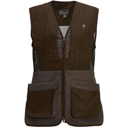 Gilet Donna Pinewood Shooting - Suede Marron