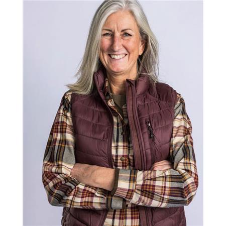 GILET FEMME PINEWOOD ABISKO INSULATION - EARTH PLUM