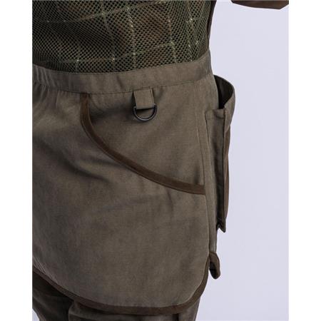 GILET FEMME PINEWOOD SHOOTING - SUEDE MARRON