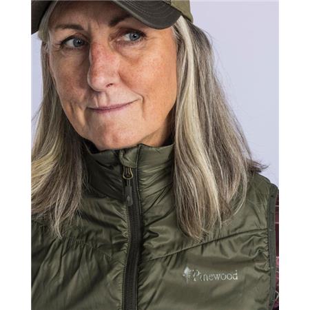 GILET FEMME PINEWOOD WOOL INSULATED MIDLAYER - MOSS GREEN