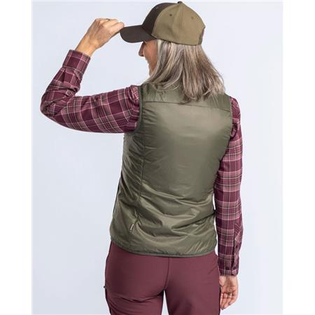 GILET FEMME PINEWOOD WOOL INSULATED MIDLAYER - MOSS GREEN