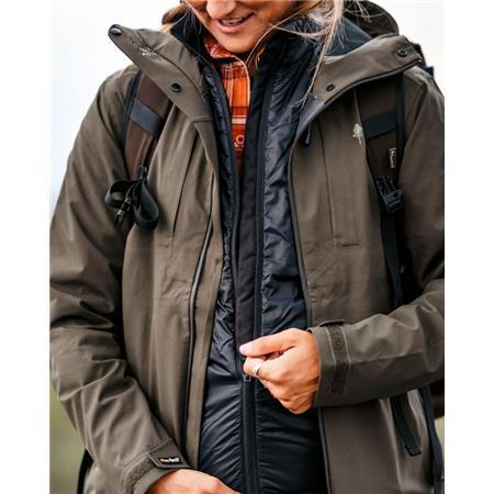 GILET FEMME PINEWOOD WOOL INSULATED MIDLAYER - NOIR