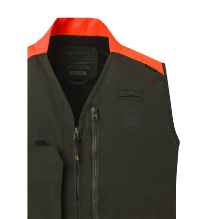 GILET HOMME BERETTA THORN RESISTANT - GREEN MOSS/ORANGE