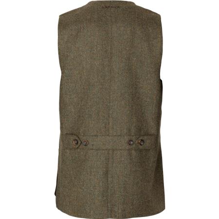 GILET HOMME HARKILA KENMORE SHOOTING - FOREST GREEN/HERRINGBONE