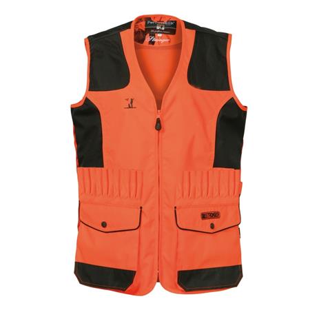 Gilet Homme Percussion Chasse Stronger Pour Balle - Orange