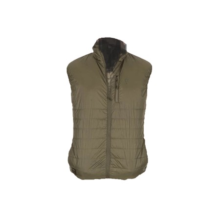 Gilet Manches Courtes Homme Fox Olive Quilted 100 Gilet - Kaki - L