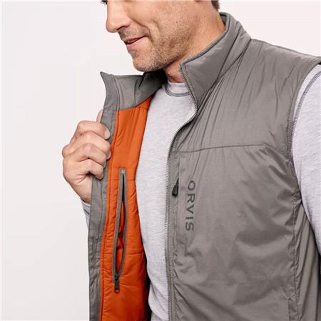 GILET SANS MANCHE HOMME ORVIS PRO INSULATED VEST - GRIS