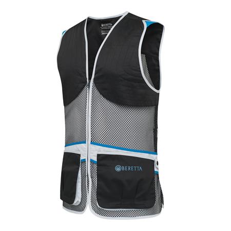 GILET UOMO - BLACK/BLUE EXCELL BERETTA FULL MESH - BLACK/BLUE EXCELL