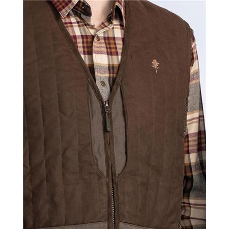 GILET UOMO PINEWOOD SHOOTING - SUEDE MARRON