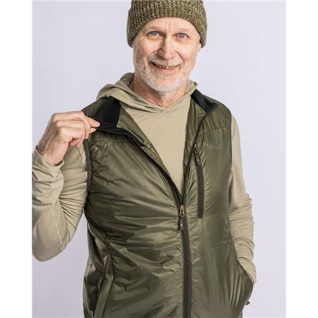 GILET UOMO PINEWOOD WOOL INSULATED MIDLAYER - MOSS GREEN