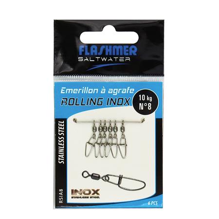 Girella Agraffa Flashmer Rolling A Clip In Acciaio Inox