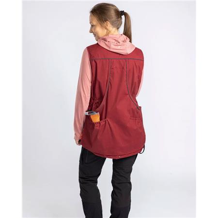 GIUBBOTTO SENZA MANICHE DONNA PINEWOOD DOG SPORTS EXPERT W - ROUGE