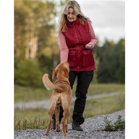 GIUBBOTTO SENZA MANICHE DONNA PINEWOOD DOG SPORTS EXPERT W - ROUGE