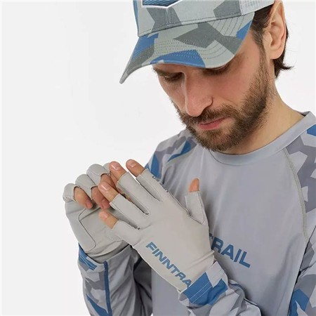 GLOVES FINNTRAIL ANTI UV WAVE - GREY