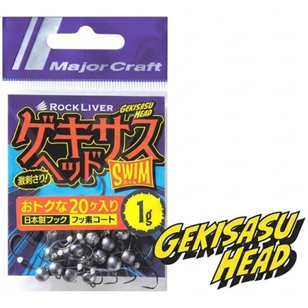 GŁÓWKA JIGOWA MAJOR CRAFT GEKISASU HEAD SWIM BULK PACK