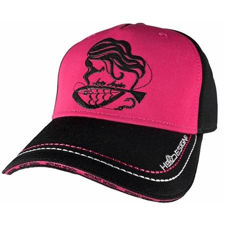 Gorra De Mujer Hot Spot Design Cap Lady Angler - Noir/Rose