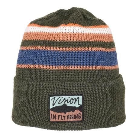 Gorro Hombre Vision Merino Beanie Stripe - Caqui
