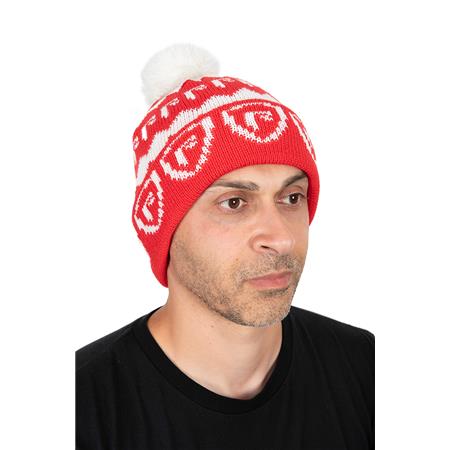 Gorro Homem - Vermelho Fox Rage Red & White Bobble Hat - Rouge