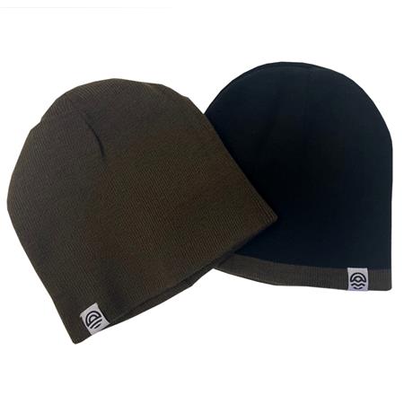 GORRO PESCA REVERSÍVEL - PRETO/CAQUI PECHEUR.COM RÉVERSIBLE - NOIR/KAKI