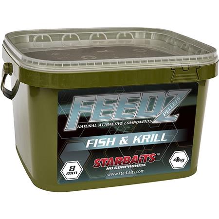 Granulação Starbaits Feedz Fish & Krill Pellets Mix