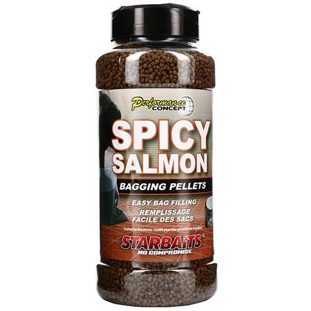 Granulação Starbaits Performance Concept Spicy Salmon Bagging Pellets