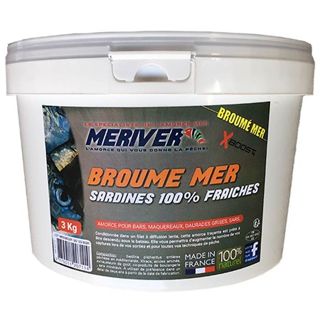 Groundbait Meriver Sea Groundbait Sardine 100% - Xboost