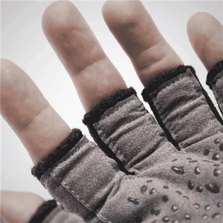 GUANTI GEOFF ANDERSON MERINO FINGERLESS - NERO