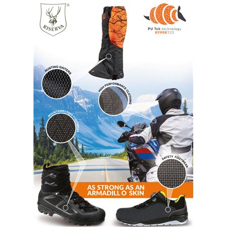 GUÊTRES DE TRAQUE ERGONOMIQUE RISERVA FLUO ET PUTEK - ORANGE