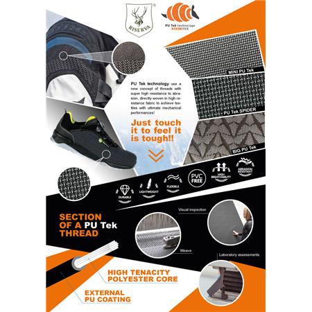 GUÊTRES DE TRAQUE ERGONOMIQUE RISERVA FLUO ET PUTEK - ORANGE