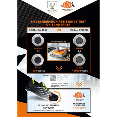 GUÊTRES DE TRAQUE ERGONOMIQUE RISERVA FLUO ET PUTEK - ORANGE