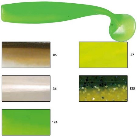 Gummiagn Lunker City Shaker 8 - 20Cm - Pakke Med 3