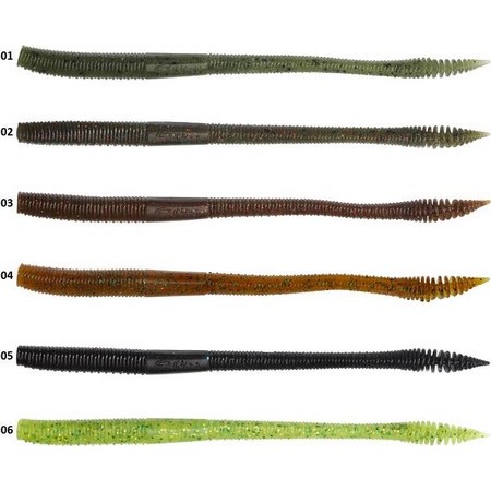 Gummiköder Gunki Vista Worm - 15.5Cm - 12Er Pack