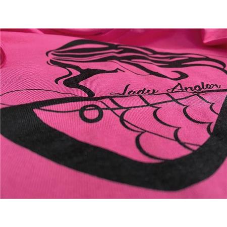 ΓΥΝΑΙΚΕΊΟ T-SHIRT ΜΕ ΚΟΝΤΆ ΜΑΝΊΚΙΑ HOT SPOT DESIGN ANGLER - ΡΟΖ