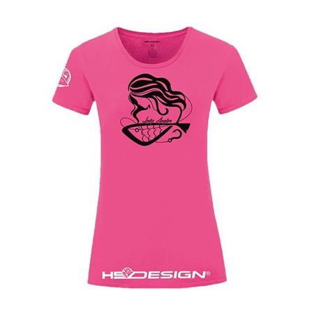 Γυναικείο T-Shirt Με Κοντά Μανίκια Hot Spot Design Angler - Ροζ