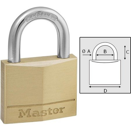 Hængelås Master Lock Hærdet Bøjle