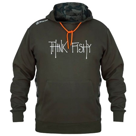 Hættetrøje Til Mænd Sonik By Think Fishy Art - Khaki