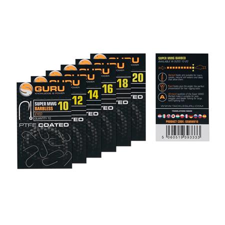 HAAK GURU SUPER MWG BARBLESS EYED HOOK