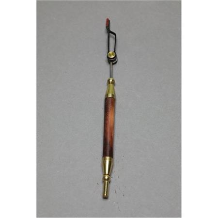 Hackle Pliers Fly Scene Rotary With Wooden Handle
