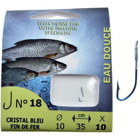 Haczyk Na Zestawie Do Połowu Spławikowego Pafex Słodkowodny Kryształ Niebieski - Pack De 10