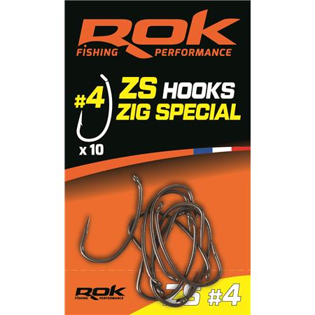 Haczyk Pojedynczy Rok Fishing Zig Special - Pack De 10