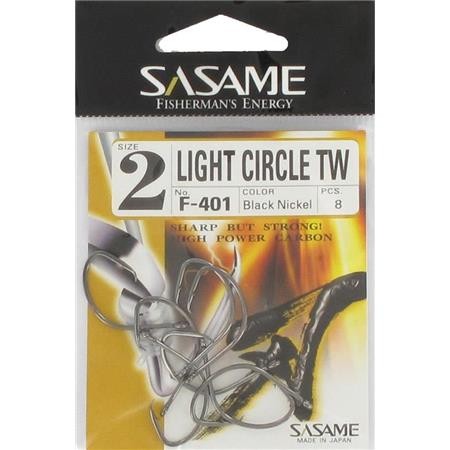 Haczyk Sasame Light Circle Black Nickel Hook