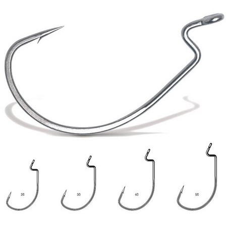Haczyk Texan Vmc Texan 3X Wzmocniony 7317 - Czarny Nikiel - Pack De 5