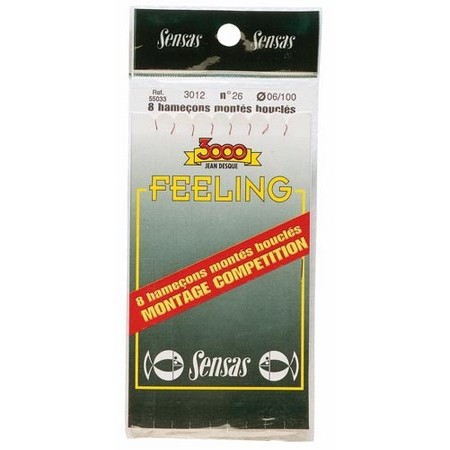 Haczyk Z Przyponem Sensas Feeling 3012 Czerwony