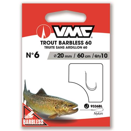 Haczyk Z Przyponem Vmc Trout Barbless 60