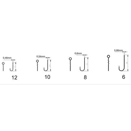 HAK POJEDYNCZY CRAZY FISH SINGLE HOOK ROUND BENT FIXATIVE SHANK