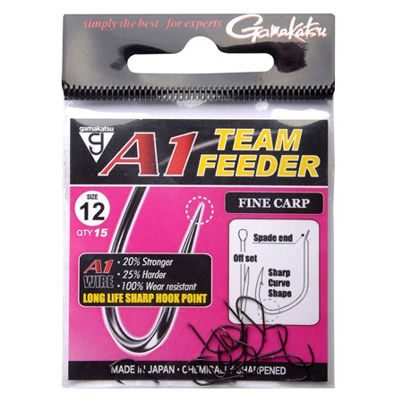HAKEN GAMAKATSU A1 TEAM FEEDER HOOKS FINE CARP