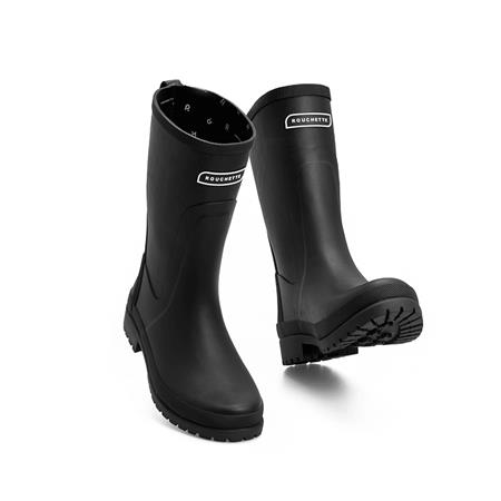 HALBE STIEFEL DAMEN - SCHWARZ ROUCHETTE CITIES - NOIR